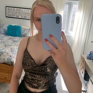 Snake Skin Crop Top
